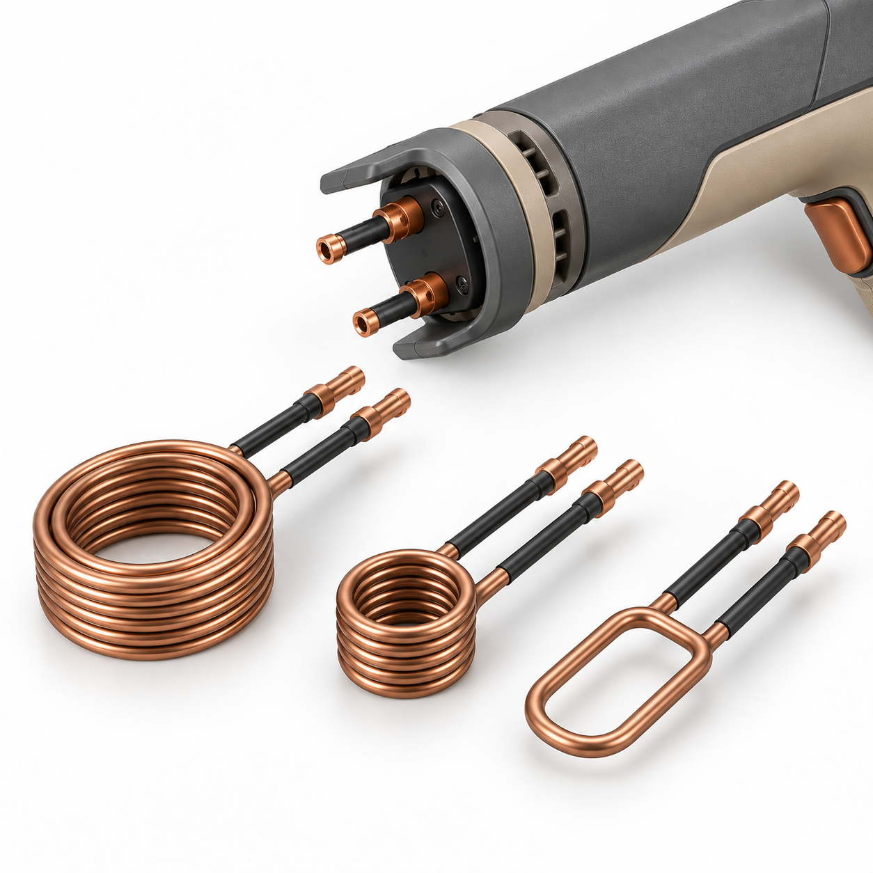 See the heating head, controls, coils and workshop positioning – 4