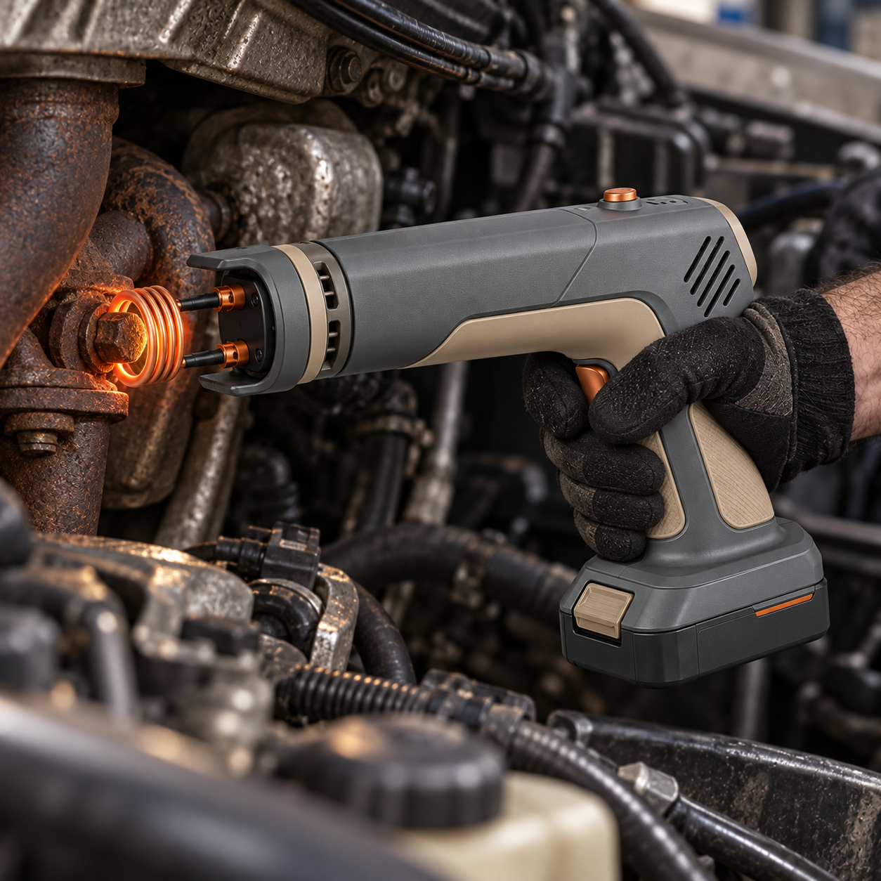 See the heating head, controls, coils and workshop positioning – 7